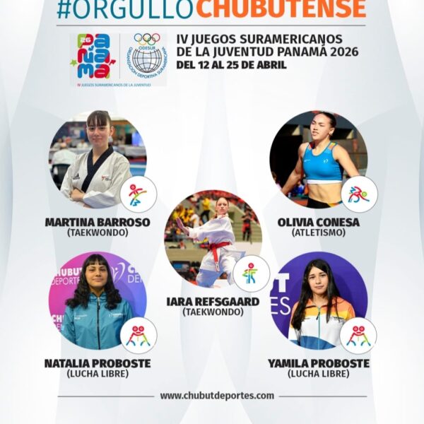 Chubut en el podio de los Juegos Suramericanos de la Juventud