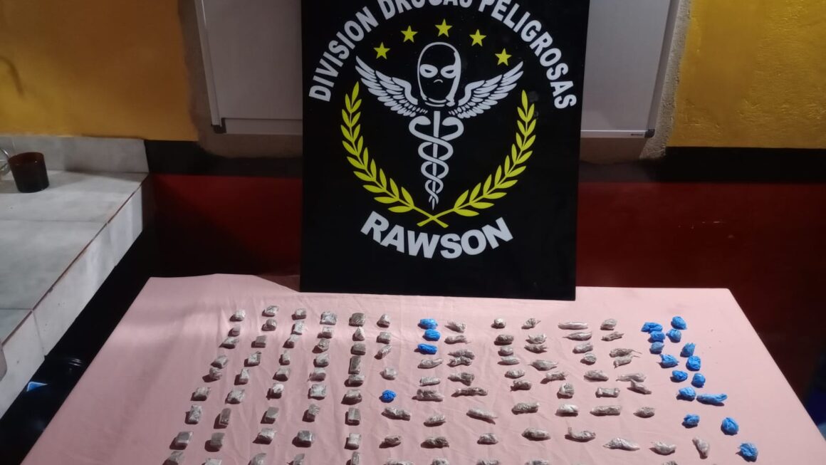 La Policía del Chubut desbarató una banda dedicada al narcomenudeo