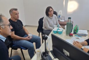 Autoridades de la Secretaría de Salud provincial visitaron el Hospital Rural de Sarmiento