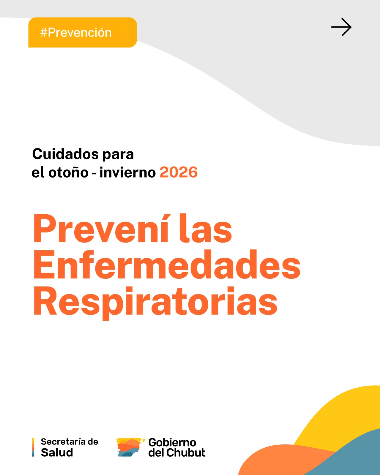 Chubut destacó la importancia de cumplir con medidas de prevención de las enfermedades respiratorias