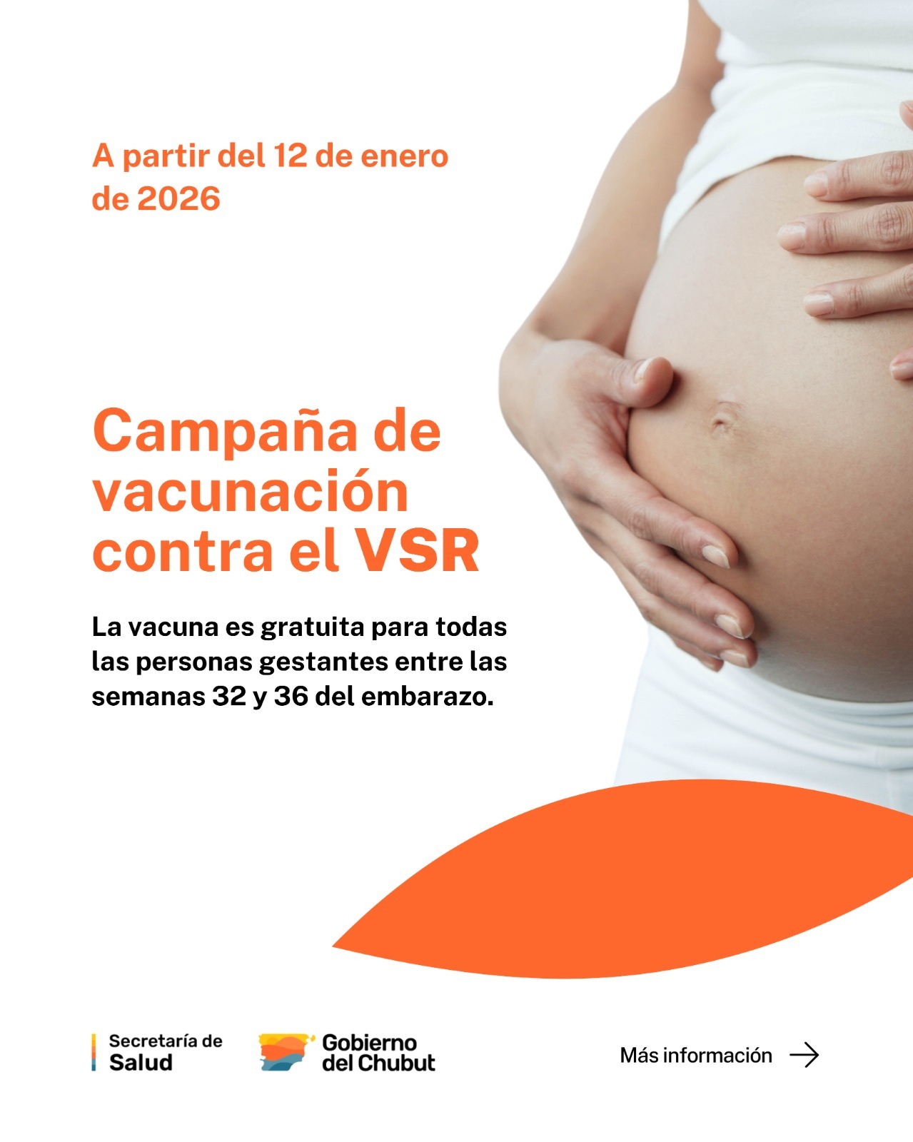 Más de 1.400 embarazadas se vacunaron en Chubut para proteger a sus bebés de la Bronquiolitis y la Neumonía