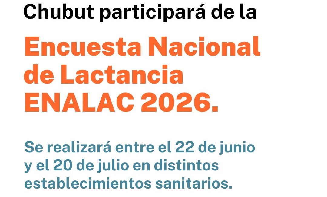 Chubut participará de la “Encuesta Nacional de Lactancia 2026”