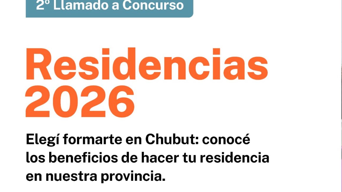 Nuevo llamado a Concurso: destacan beneficios de hacer la Residencia y formarse como especialista en Hospitales de Chubut