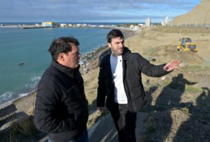 Con una inversión de más de $9.000 millones, Provincia avanza con la protección costera del Cerro Chenque
